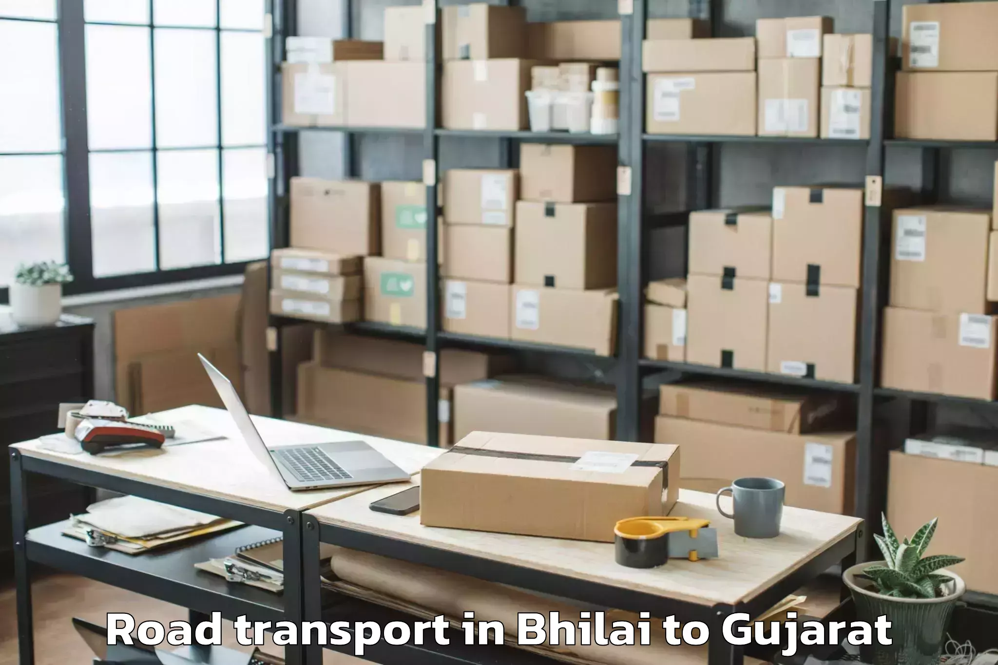 Easy Bhilai to Gussar Road Transport Booking